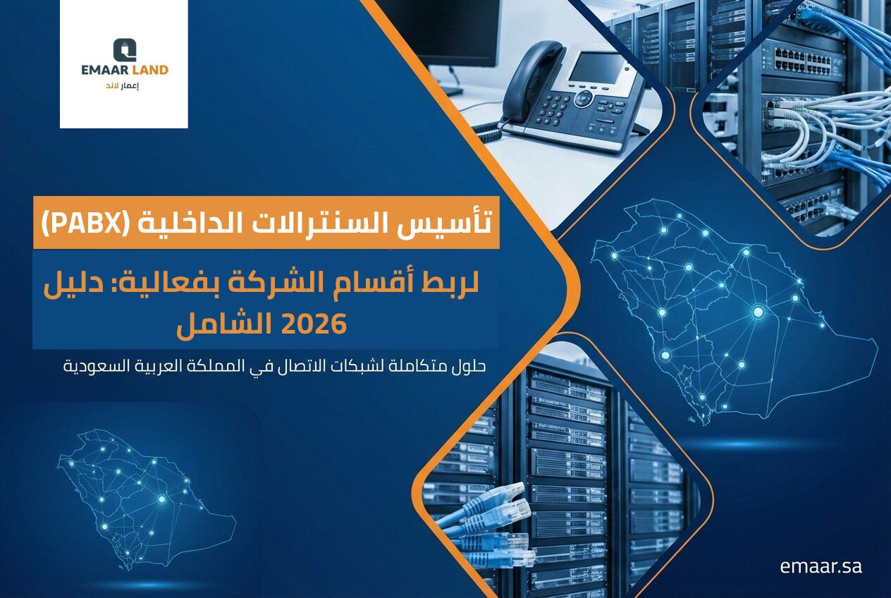 دليل تأسيس السنترالات الداخلية (PABX) لربط أقسام الشركة بفعالية 2026 | إعمار لاند