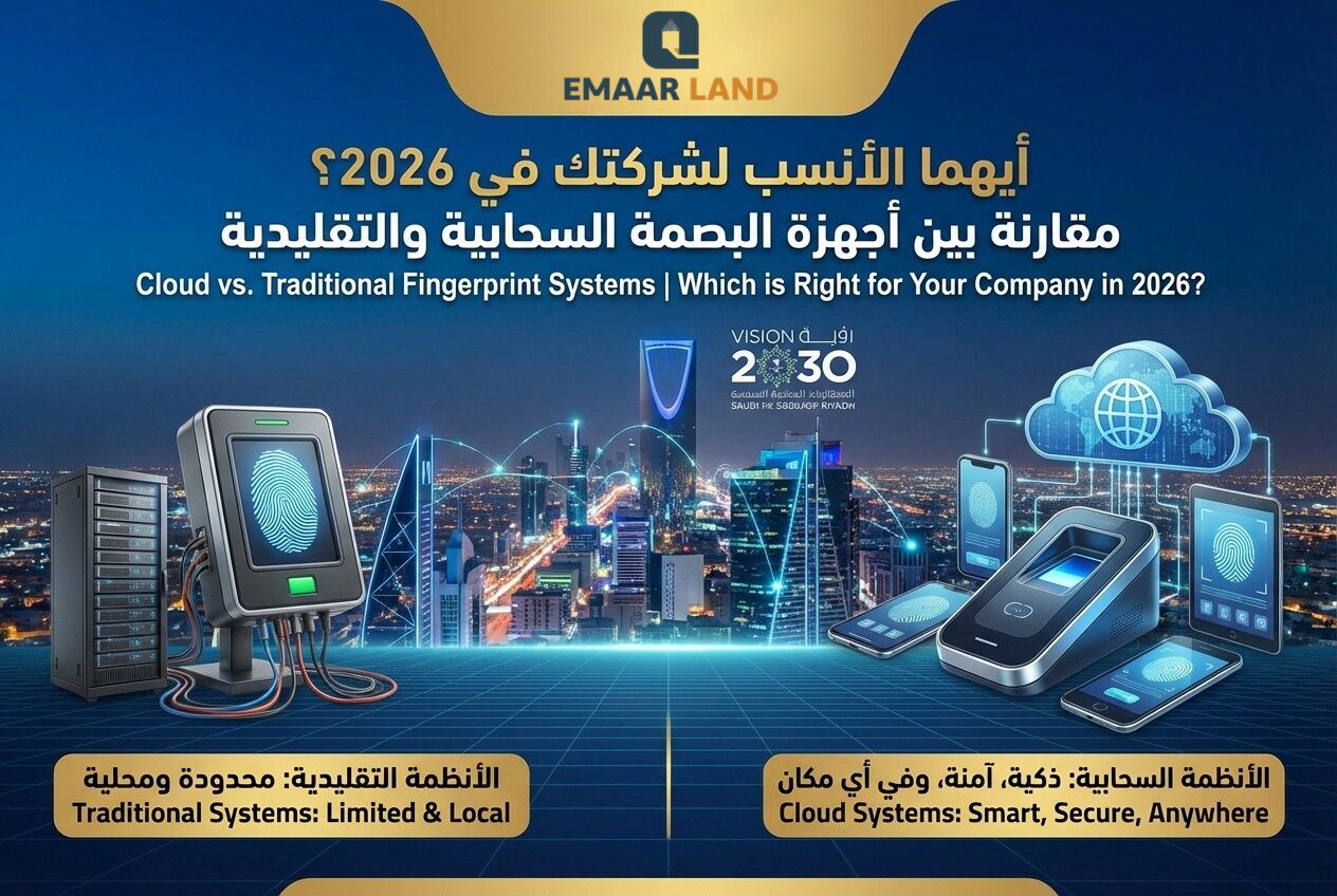 مقارنة بين أجهزة البصمة السحابية والتقليدية | أيهما الأنسب لشركتك في 2026؟