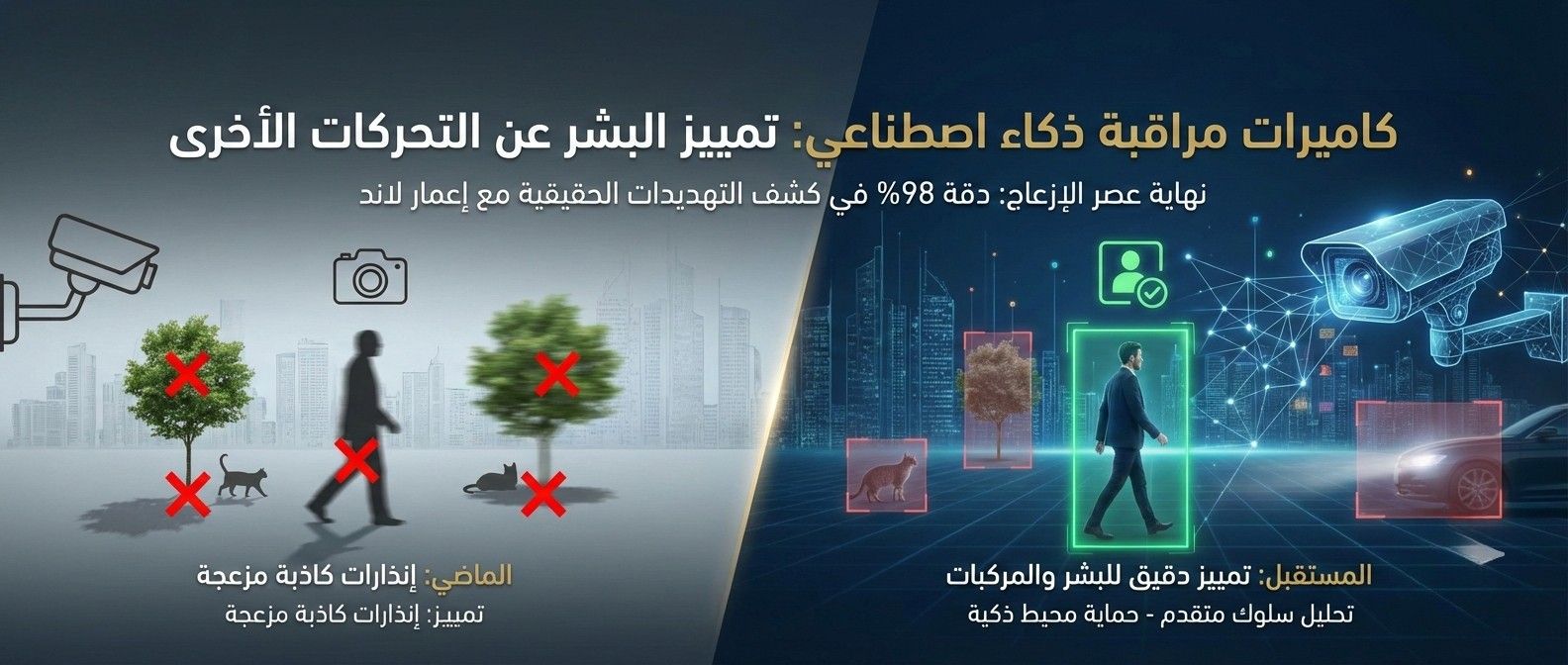 كاميرات مراقبة ذكاء اصطناعي تميز البشر في السعودية