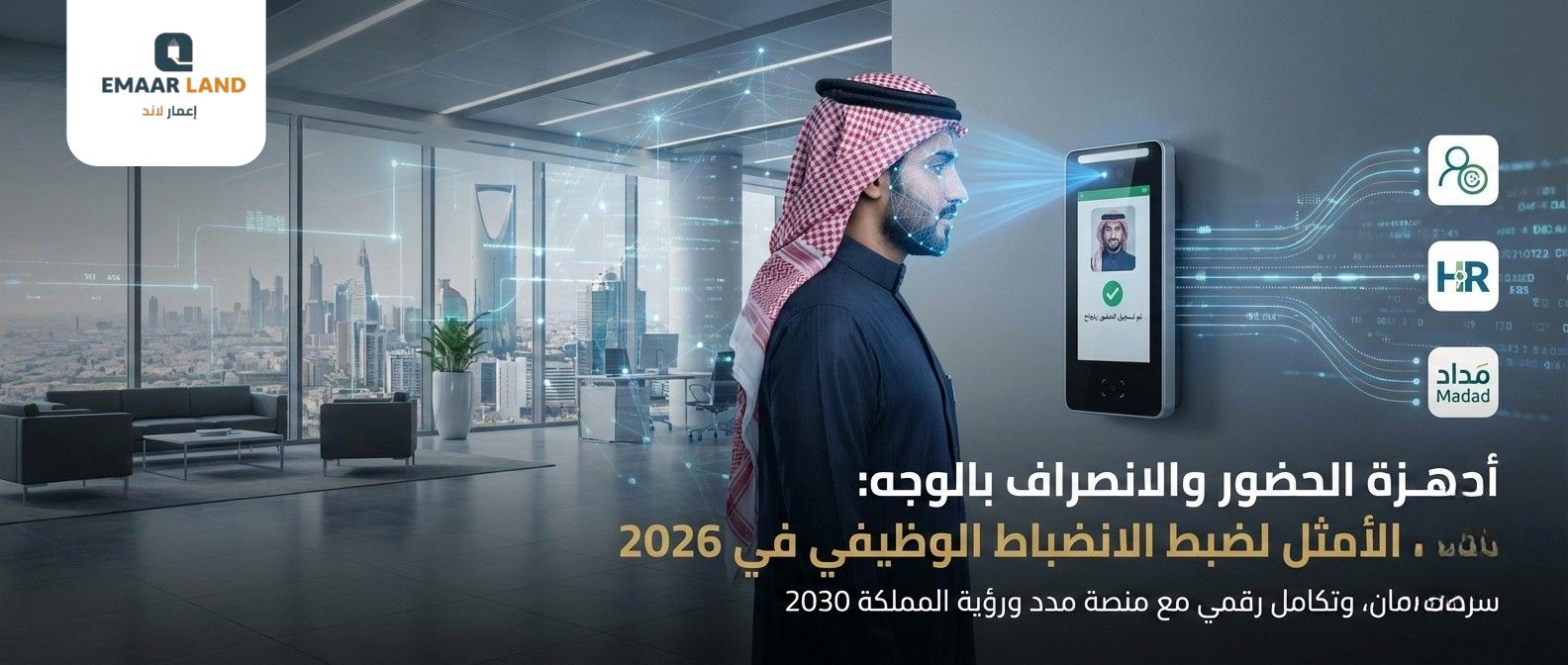 تركيب أجهزة الحضور والانصراف بالوجه للمؤسسات السعودية