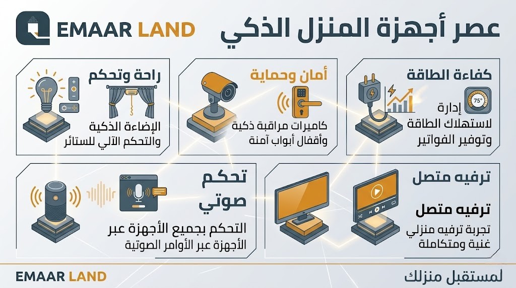 أفضل الأجهزة المستخدمة في أنظمة المنازل الذكية