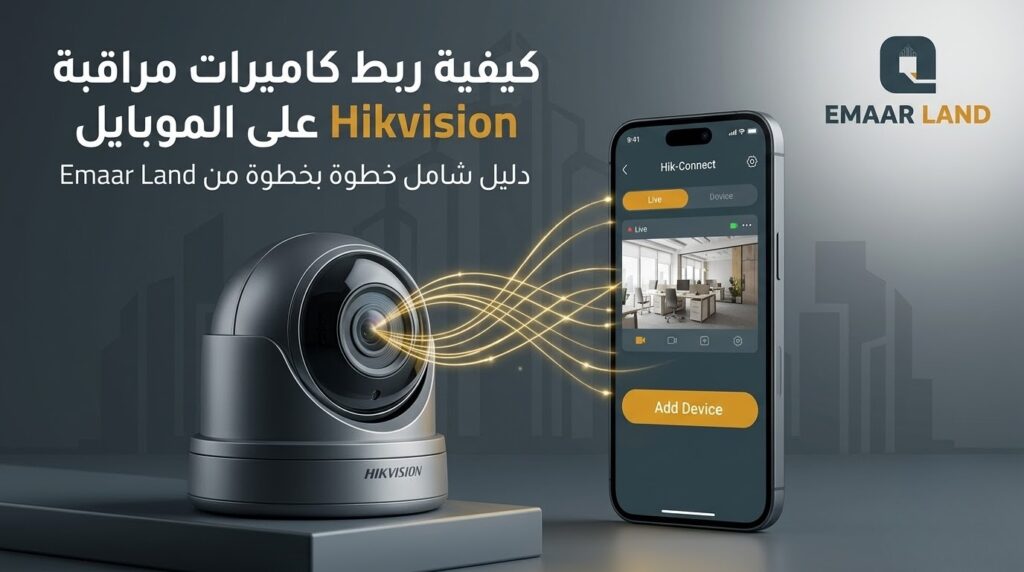 كيفية ربط كاميرات المراقبة على الموبايل hikvision