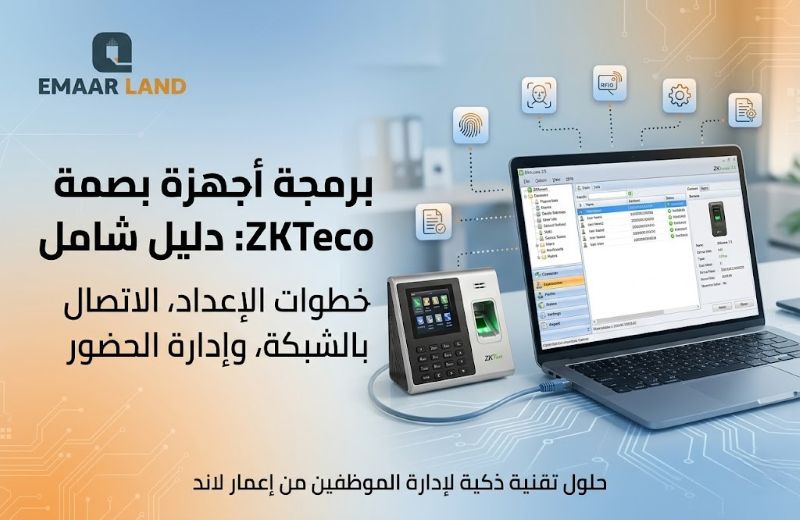 برمجة جهاز البصمة ZKTeco: أسرار تشغيل جهاز البصمة للحضور والانصراف