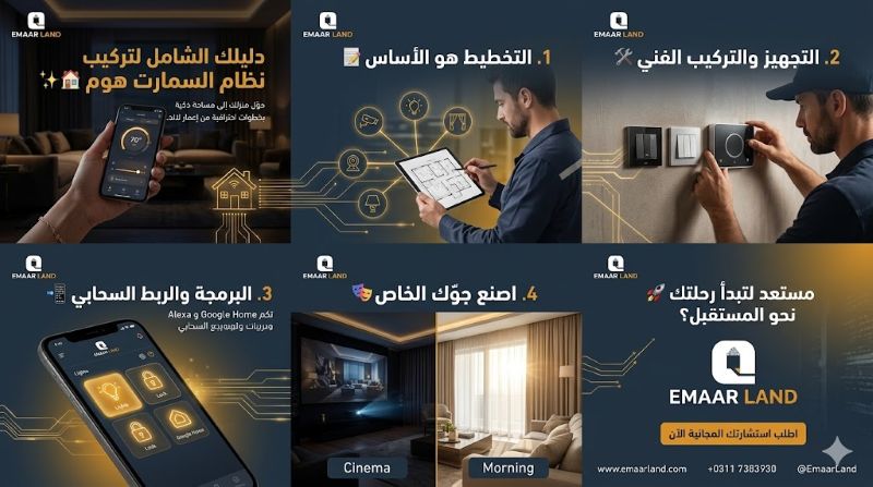 طريقة تركيب سمارت هوم