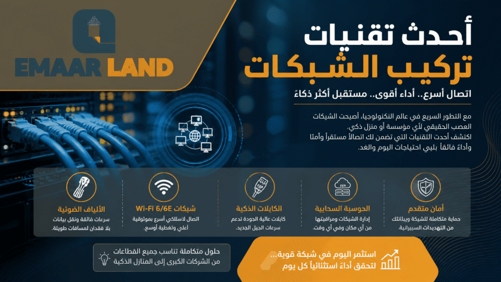 أحدث تقنيات تركيب الشبكات