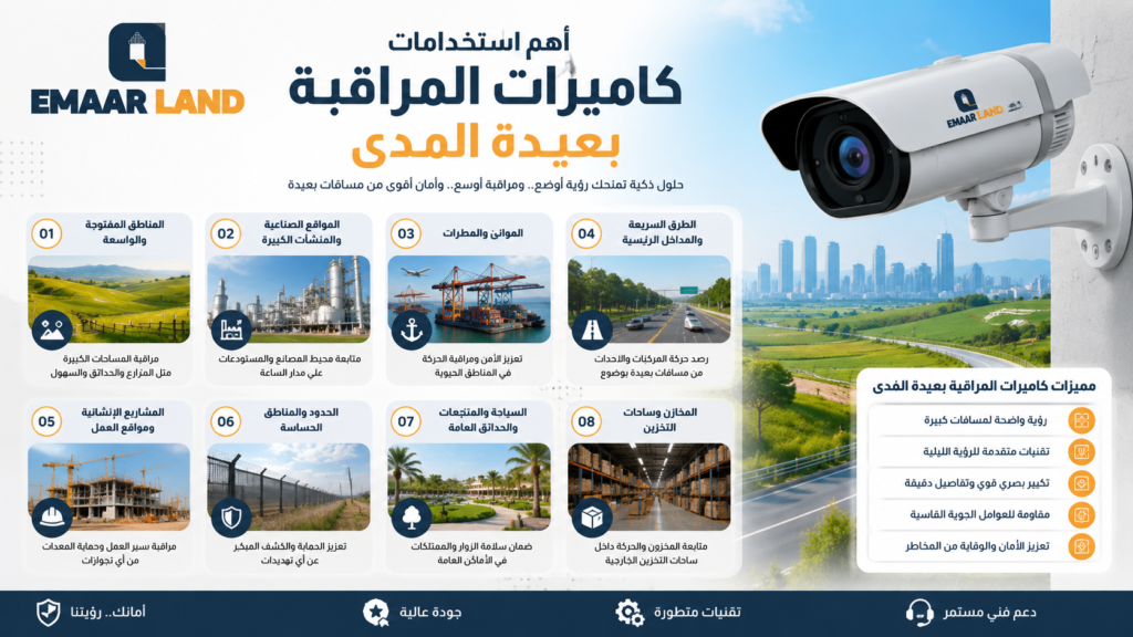 أهم استخدامات كاميرات المراقبة بعيدة المدى