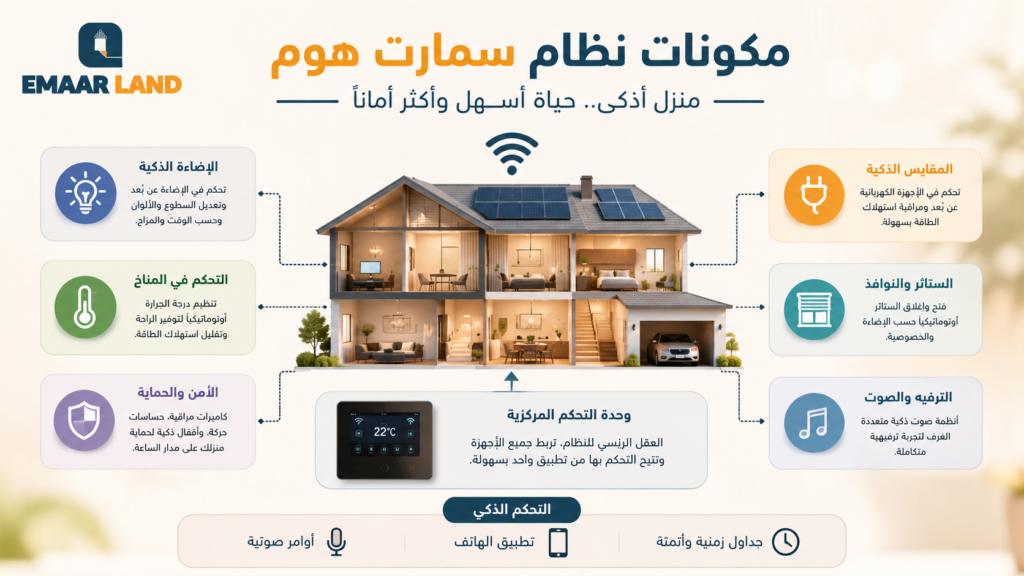مكونات نظام سمارت هوم: لبناء منزل ذكي متكامل