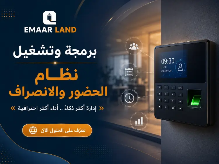 برمجة وتشغيل نظام الحضور والانصراف