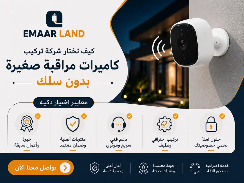 شركة تركيب كاميرات مراقبة صغيرة بدون سلك