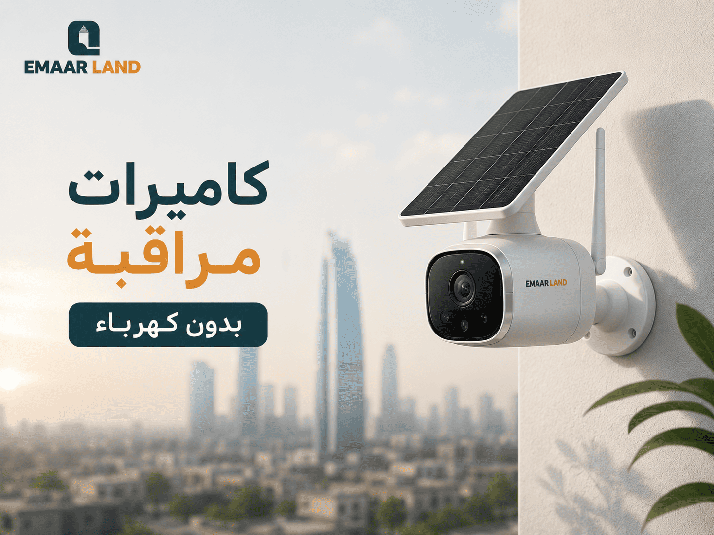 كاميرات مراقبة بدون كهرباء