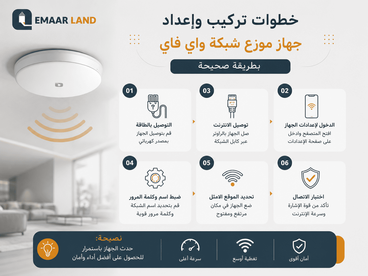 خطوات تركيب وإعداد جهاز التوزيع بطريقة صحيحة