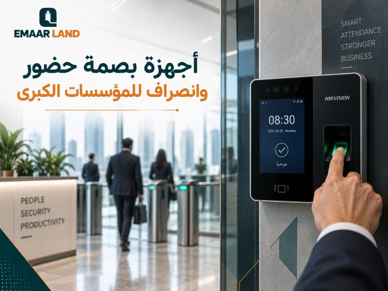 أجهزة بصمة حضور وانصراف للمؤسسات الكبرى