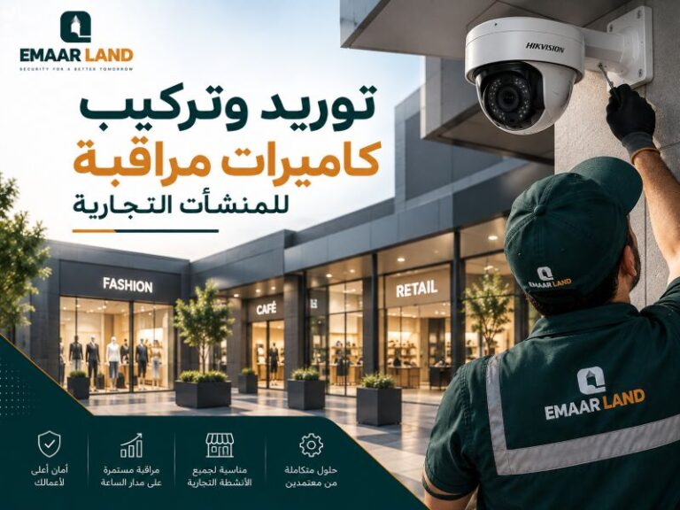 توريد وتركيب كاميرات مراقبة للمنشآت التجارية