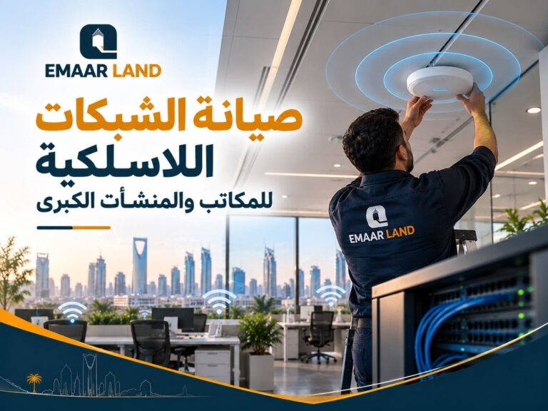 صيانة الشبكات اللاسلكية للمكاتب والمنشآت الكبرى
