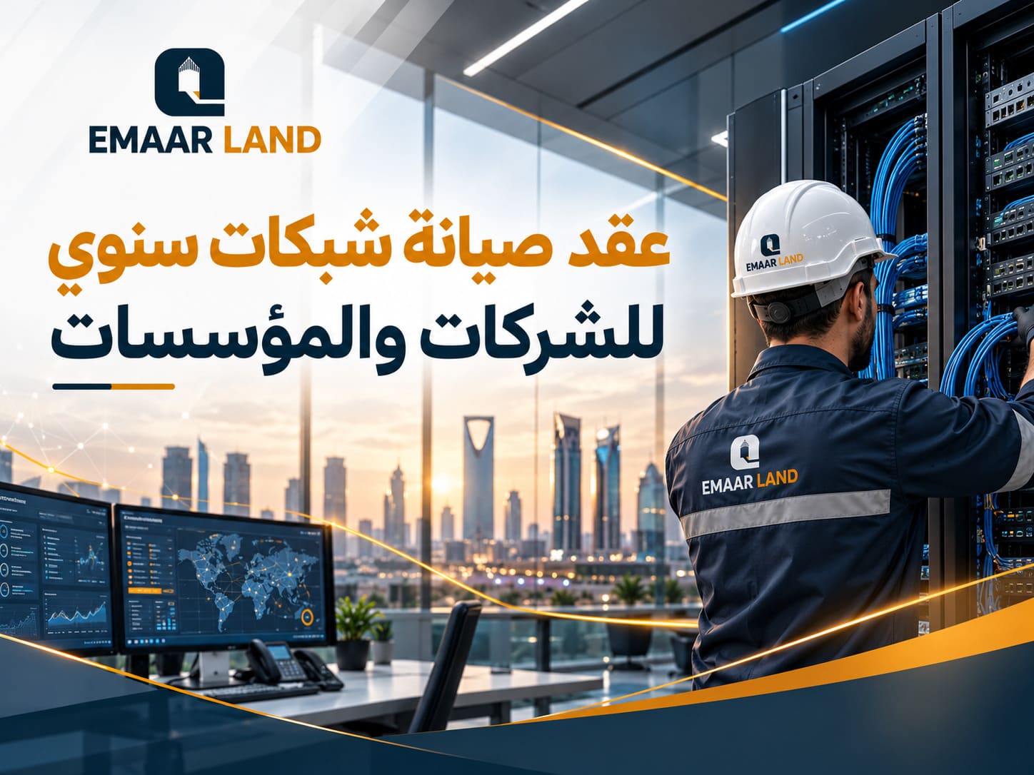 عقد صيانة شبكات سنوي للشركات والمؤسسات
