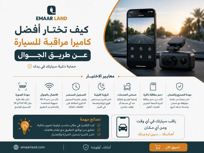 كيف تختار أفضل كاميرا مراقبة للسيارة عن طريق الجوال