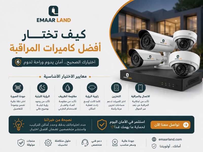 كيف تختار أفضل كاميرات المراقبة