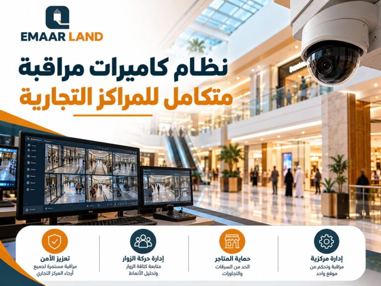 نظام كاميرات مراقبة متكامل للمراكز التجارية